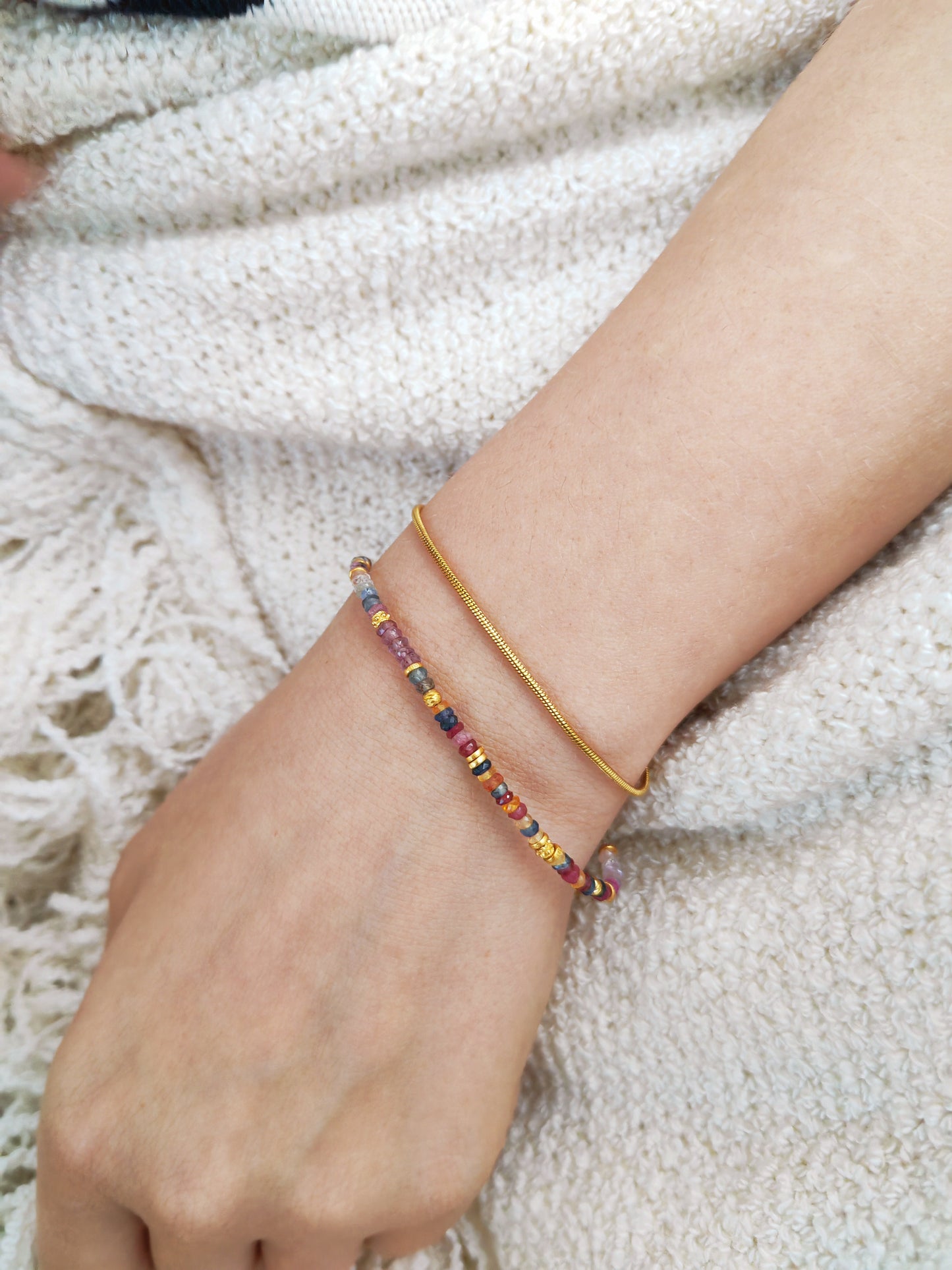 Ananda's Eternal Rainbow Bracelet
