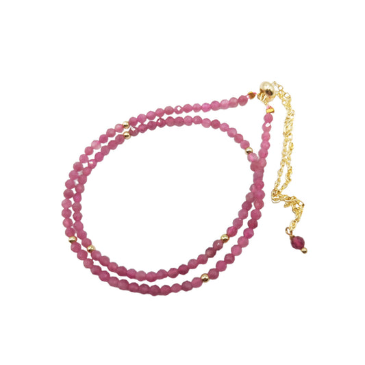 Ananda's Divine Duo Bracelet - Pink Tourmaline