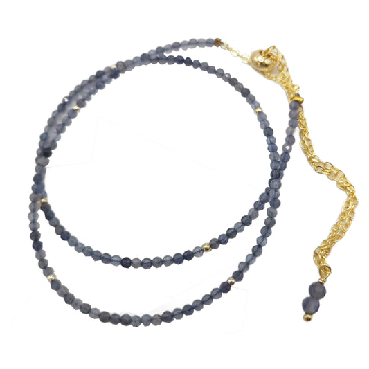 Ananda's Divine Duo Bracelet - Cordierite