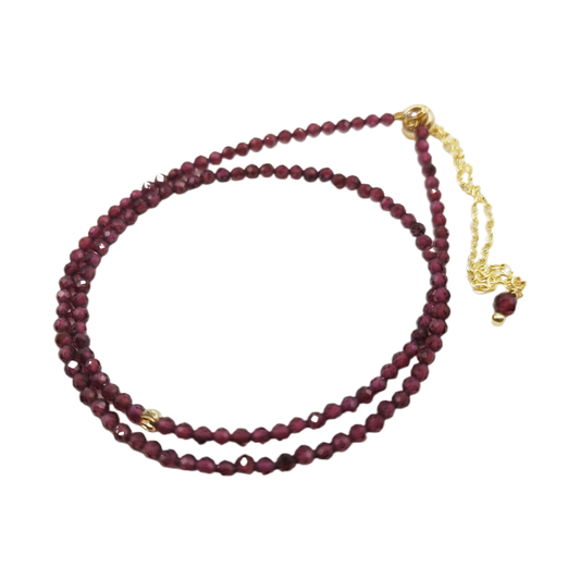 Ananda's Divine Duo Bracelet - Garnet