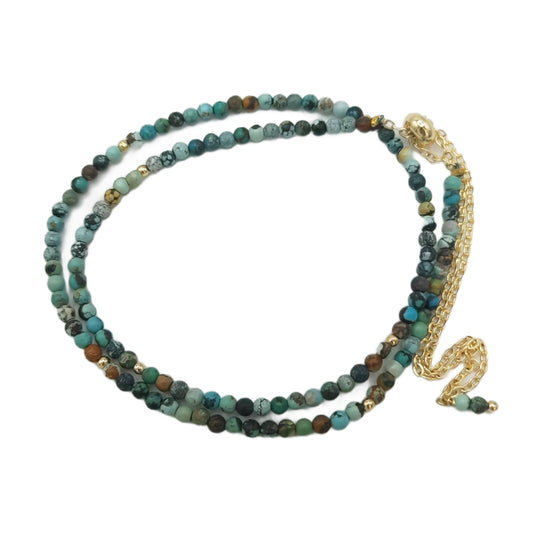 Ananda's Divine Duo Bracelet - Turquoise